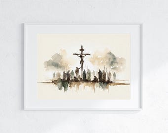 イエス・キリストの磔刑肖像画 8枚セット（デジタルダウンロード