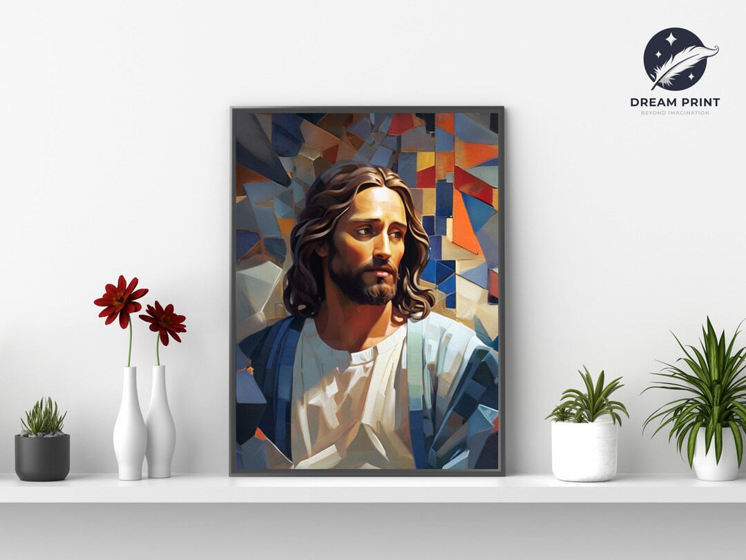 Jesus Mosaic Design | Digital Download | Modern Christian Art ...