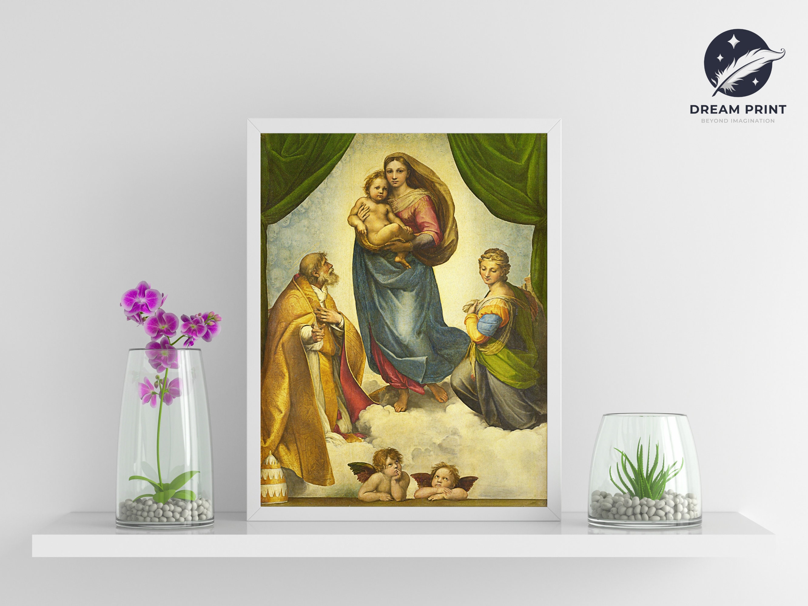 The Sistine Madonna | Digital Download | Mother Mary | Renaissance Artwork  | Masterpiece | Famous Paintings Artwork | Renaissance Paintings - Etsy, image size:2664x2000