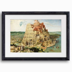 The Tower of Babel | Digital Download | Pieter Bruegel | Renaissance Artwork | Bruegel Art | Popular Renaissance Paintings | Best Painting