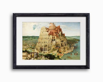 The Tower of Babel | Digital Download | Pieter Bruegel | Renaissance Artwork | Bruegel Art | Popular Renaissance Paintings | Best Painting