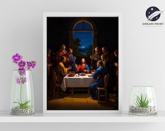 The Last Supper | Digital Download | The Last Supper Painting | Christian Artwork | Jesus Images | Jesus Picture | Jesus Art | Christian Art
