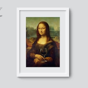 Mona Lisa Artwork | Digital Download | Mona Lisa Portrait | Leonardo da Vinci | Mona Lisa Parody | Renaissance Artwork | Mona Lisa Pop Art