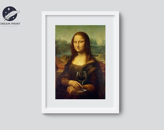 Mona Lisa Artwork | Digital Download | Mona Lisa Portrait | Leonardo da Vinci | Mona Lisa Parody | Renaissance Artwork | Mona Lisa Pop Art
