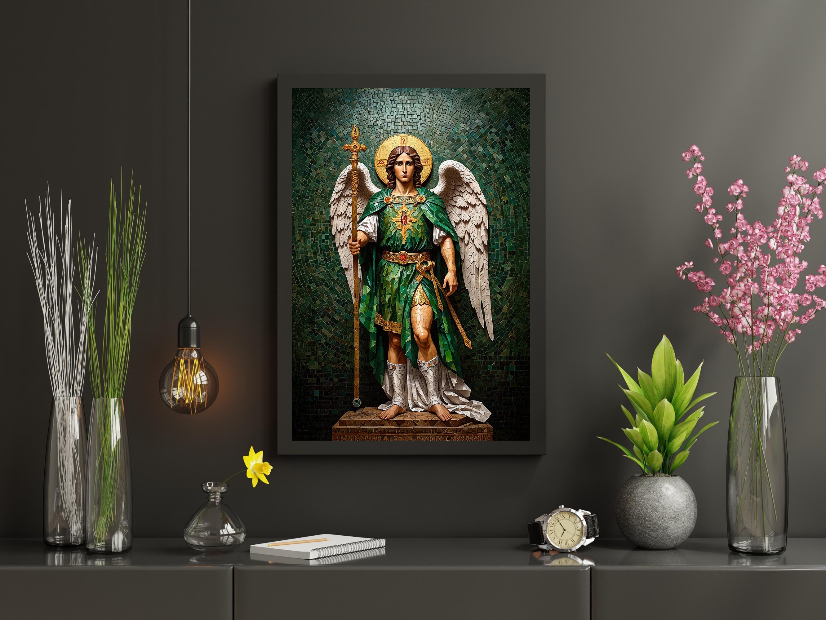 Saint Raphael the Archangel | Digital Download | Mosaic Art | St ...