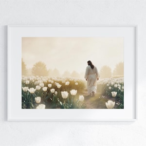 Jesus in the Garden of Gethsemane | Digital Download | Picture of Jesus | Modern Christian Artwork | Agony in the Garden | Christ Painting