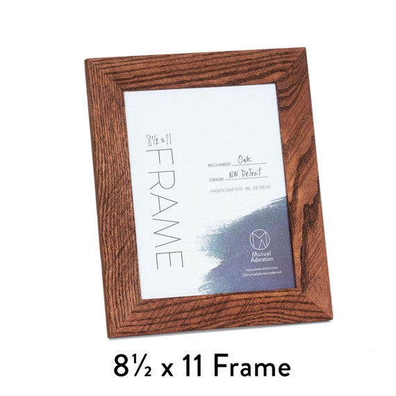 85x11 Picture Frame Reclaimed Wood Frame Custom Color Wooden Picture Frame Photo Frame 8 12 X 11 Print Frame Diploma Frame 8511h