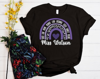 Custom Teacher Shirt, Teacher Name Shirt, Cute Teacher Shirt, Teach Shirt, Teacher Life Shirt, Teacher Appreciation, Teach Love Inspire