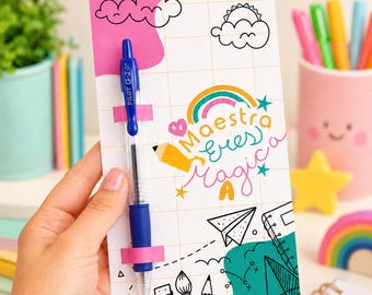 Tarjeta Digital “Maestra eres mágica” | Regalo para maestra | Día del Maestro | Fin de curso | Archivo PDF y JPG imprimible