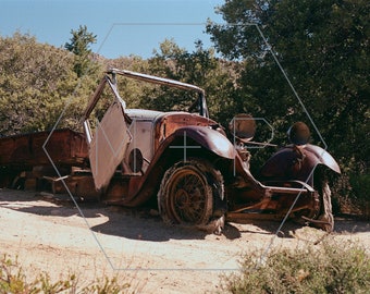 HexagonPrintShop - voiture de Wall Street Mill - photographie d'arbre de Josué - impression uniquement