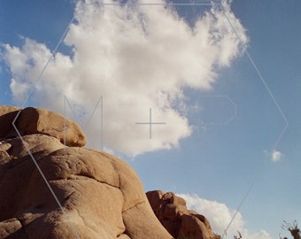 HexagonPrintShop - Jumbo Rocks, Jumbo Clouds - Joshua Tree Photography - IMPRESSION UNIQUEMENT