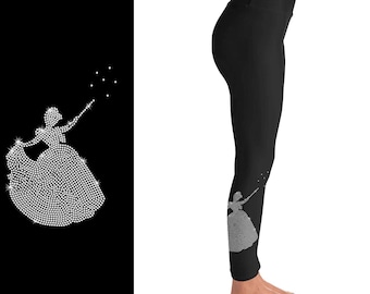 Princess Rhinestone Leggings with Pockets