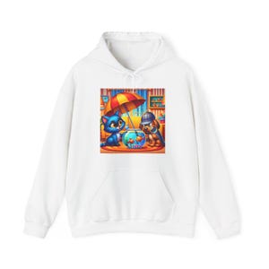 Bunter Katzen und Hunde Hoodie | Gemütliches Sweatshirt für Tierliebhaber | Geschenk für Tierbesitzer | Vervollkommnen Sie für Geburtstage, Feiertage und mehr