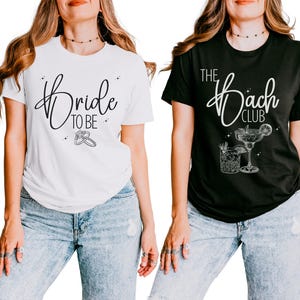 Bride to Be and Bachelorette Unisex Tee, Wedding Party Shirt, Bridal Shower Gift, Engagement Announcement Top, Bride Tribe T-Shirt