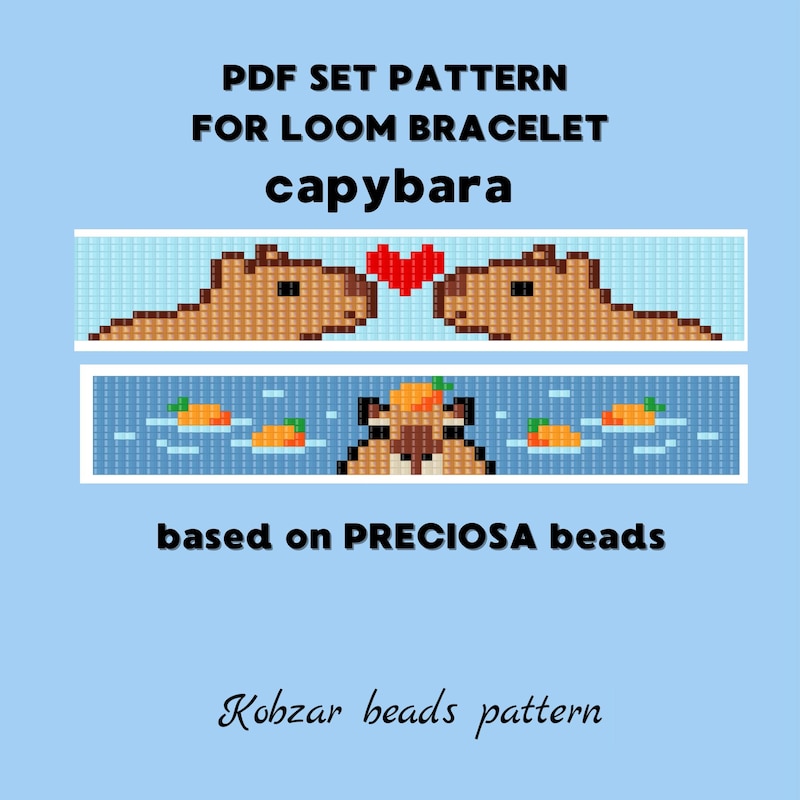 Capybara Bead Pattern - Etsy