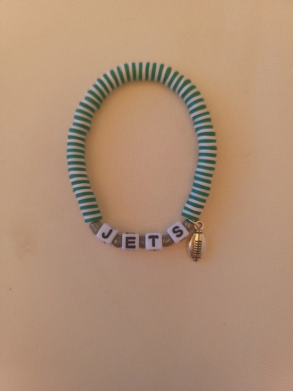 New York Jets Handmade Beaded Bracelet