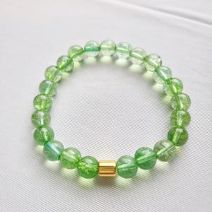 The Emerald City | Wicked-inspired beaded bracelet, green dyed quartz
