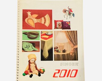 Vintage 1980 Instruction Manuel Book For The Singer Sewing Machine Model 2010