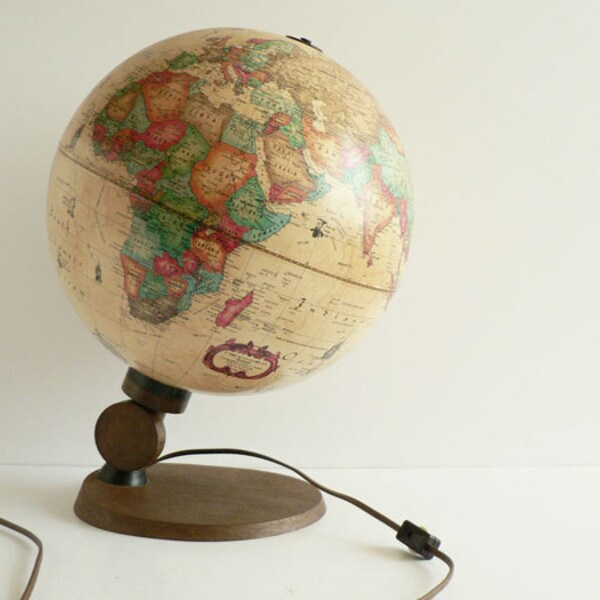 Electric Lighted World Globe