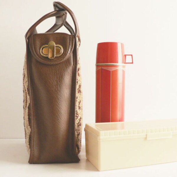 1970s Thermos Insulated Beverage Lunch Bag Set