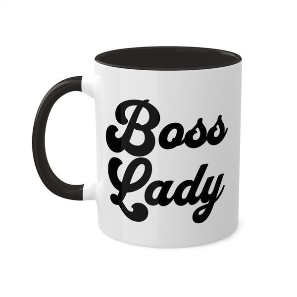 Boss lady coffee mug coworker gift female boss mug motivational mug woman power female run coffee mug