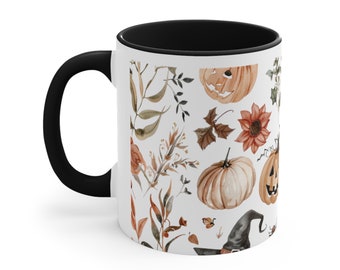 Wrap around mug l Halloween wrap around mug l Halloween mug l spooky mug l Ghost mug l Halloween gift l pumpkin spice mug