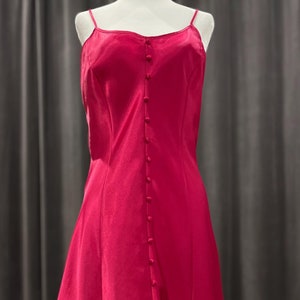 Vintage satin chemise / Pink satin 1990’s nightie
