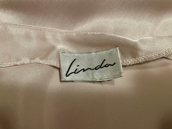 Vintage Nightgown satin Linda lingerie full lengt… - image 9