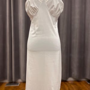 Vintage white slip / Lov Lee white nylon slip dress nightgown nightie