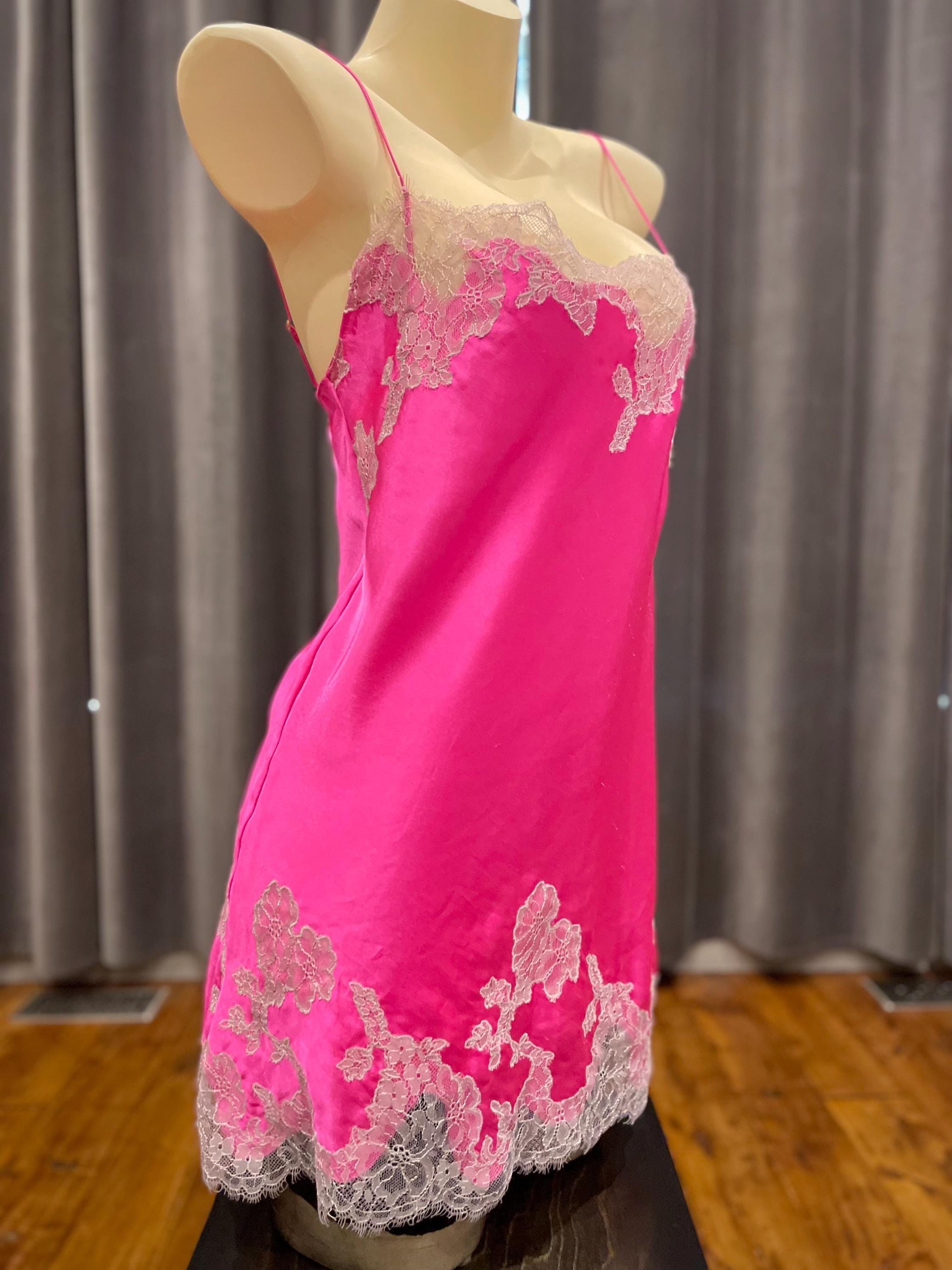 Robe Couverture Longue Victoria's Secret - Motif Rose Et Palmier, Dentelle, Dos Crochet - Neuf Avec étiquette