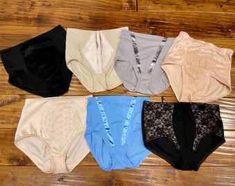 Lote de bragas vintage: 7 bragas vintage estilo pin-up, talla mediana