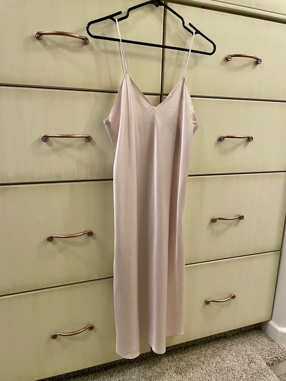 Vintage Nightgown satin Linda lingerie full lengt… - image 1