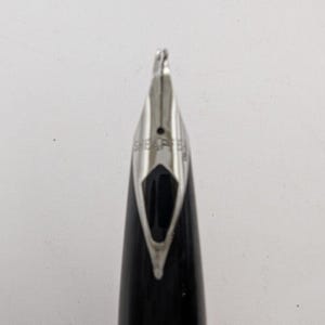 Sheaffer Dip Fountain Pen with Inlaid Steel Triumph Nib And Levenger Raven Black image 3