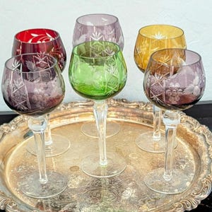 Bohemian colored crystal glass - Etsy 日本