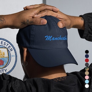 Manchester City Hat / Cap, creative Gift Idea for Football Supporters and Cityzens Soccer Fans, FanArta Fashion Merch Style Collection