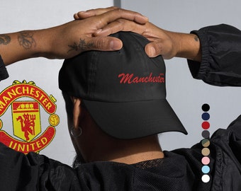 Manchester United Hat / Cap, creative Gift Idea for Football Supporters and Red Devils Soccer Fans, FanArta Fashion Merch Style Collection