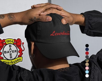 Bayer Leverkusen Hat / Cap, creative Gift Idea for Football Supporters and Leverkusen Soccer Fans, FanArta Fashion Merch Style Collection