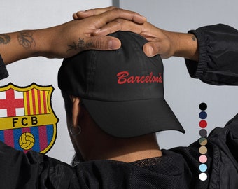 FC Barcelona Hat / Cap, creative Gift Idea for Football Supporters and Barça Soccer Fans, FanArta Fashion Merch Style Collection