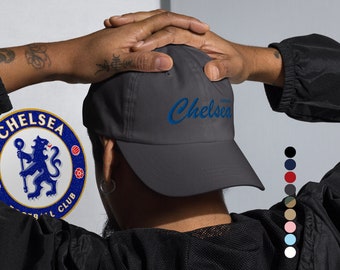 Chelsea FC Hat / Cap, creative Gift Idea for Football Supporters and London Soccer Fans, FanArta Fashion Merch Style Collection