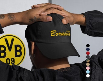 Borussia Dortmund Hat / Cap, creative Gift Idea for Football Supporters and BVB Soccer Fans, FanArta Fashion Merch Style Collection