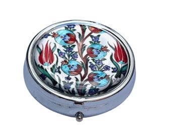 Pillendose , Tablettenbox, Tragbare Pillendose , 3 teilige Pillendose, Tablettenbox für unterwegs 11, pillbox , pillcase, tablett case0508