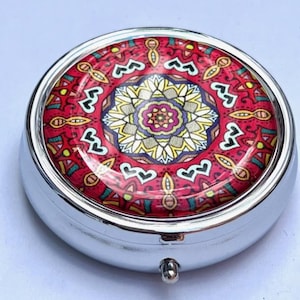 Pill box, tablet box, portable pill box, 3-piece pill box, tablet box for on the go 10, pillbox, pillcase, tablet case,