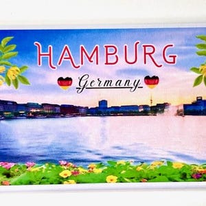 Hamburg Souvenir, Hamburg Magnet, Deutschland Souvenir, Hamburg Reiseandenken, Hamburg Geschenk