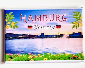 Flaggenfritze Deutschland Hamburg Senat Flagge 90x150 Cm – Polyester, Mit Metallösen, Inkl. Gratis Sticker