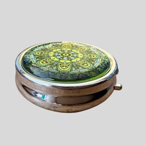 Pill box, tablet box, portable pill box, 3-piece pill box, tablet box for on the go 11, pillbox, pillcase, tablet case,