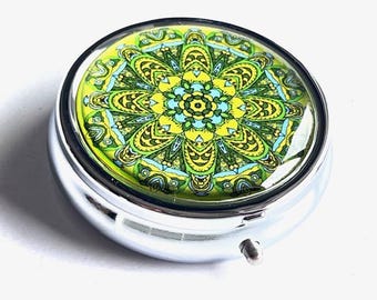 Pillendose , Tablettenbox, Tragbare Pillendose , 3 teilige Pillendose, Tablettenbox für unterwegs 11, pillbox , pillcase, tablett case,