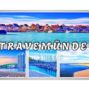 Travemünde souvenir, Travemünde magnet, Travemünde travel souvenir gift, Baltic Sea souvenir