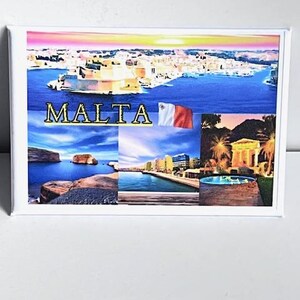 Magnete Da Frigo Souvenir - Malta, Serie EU, Formato 6,3 X 8,9 Cm
