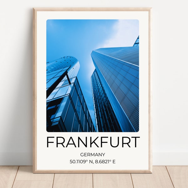 Frankfurt Poster Print Frankfurt Travel Posters Frankfurt Travel Poster Germany Travel Poster Travel illustrative poster city poster artful