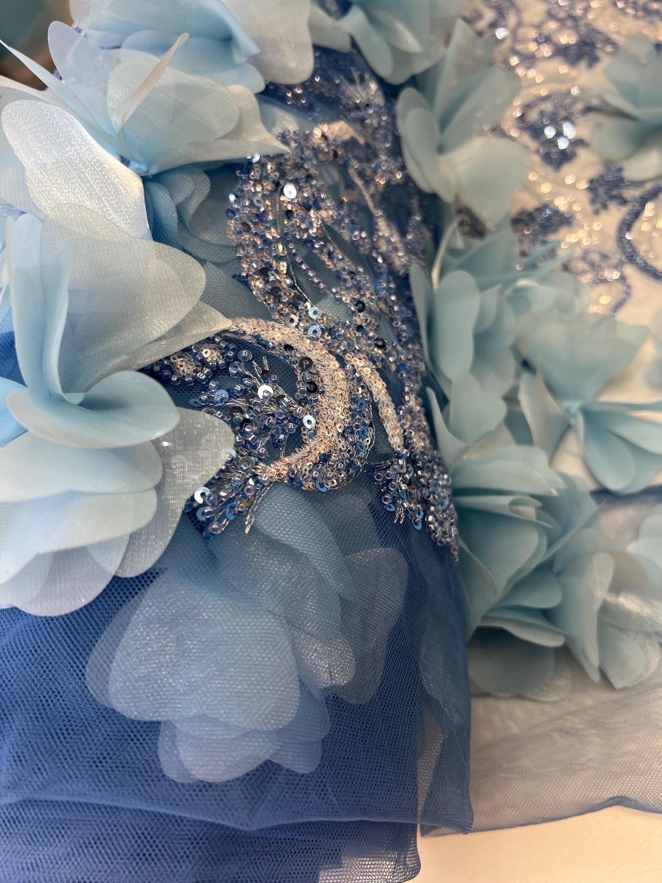 princess polly baby blue dress quinceanera dresses with cape main image 1